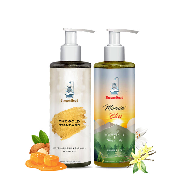 The Gold Standard & Mornin' Bliss | Combo pack of 2 * 250 ml  ShowerHead Shower gels